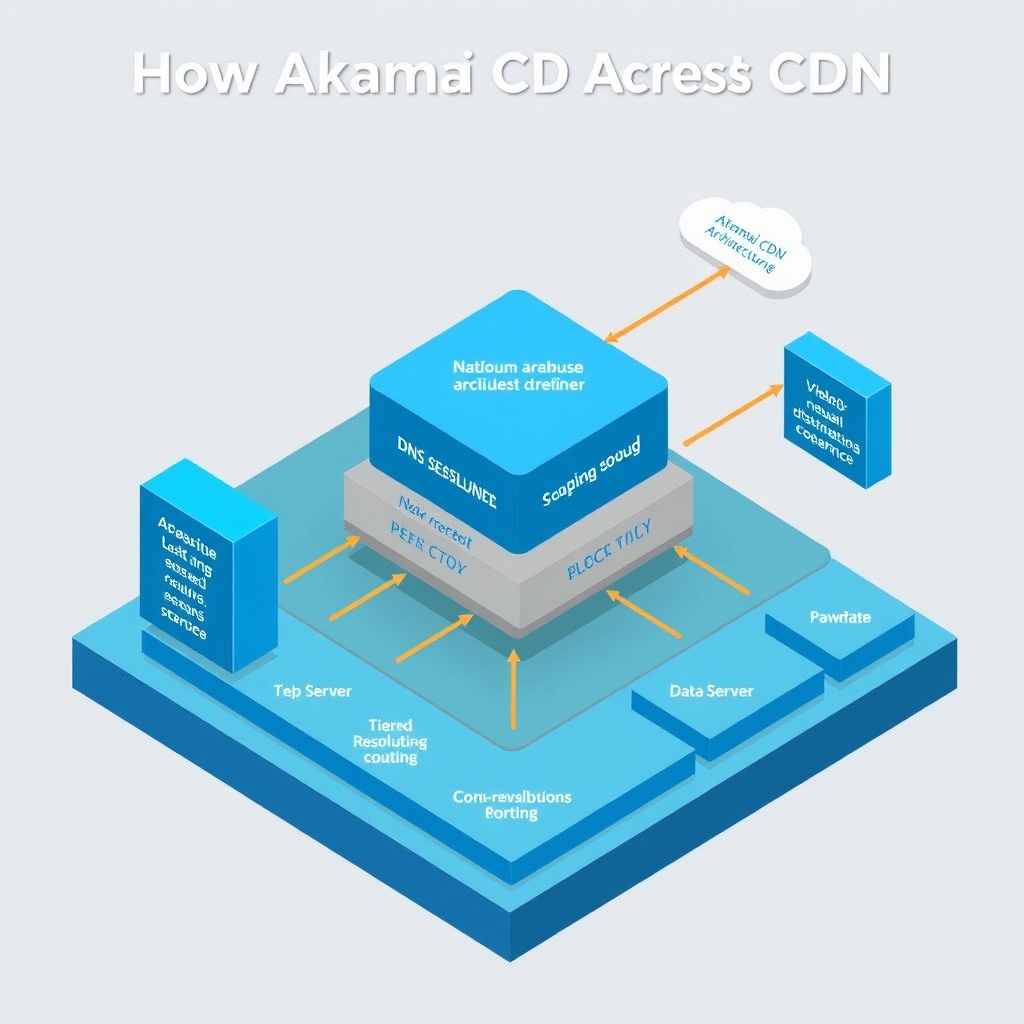 How Akamai Routes Requests Across Its CDN architecture illustration