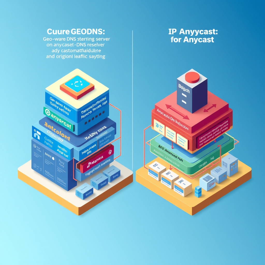 How GeoDNS Differs From Anycast Routing architecture illustration