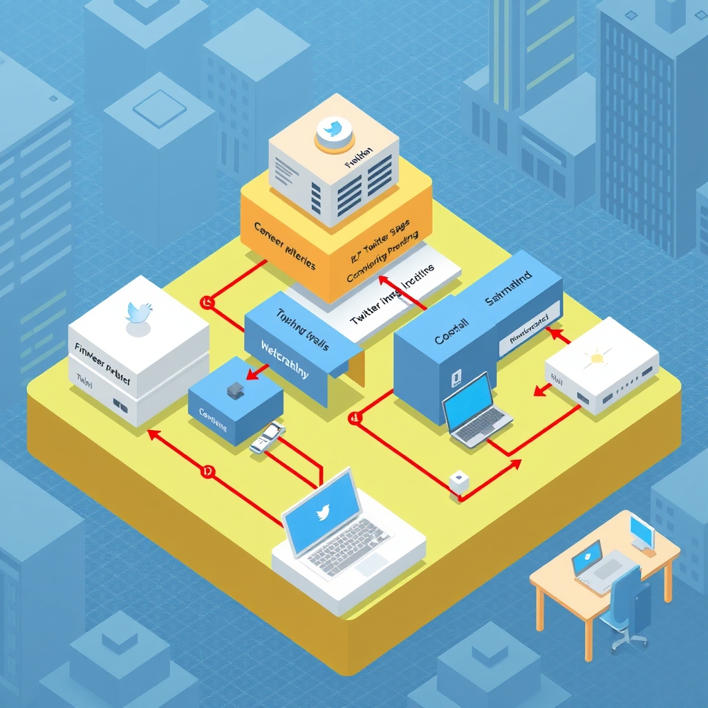 Twitter Architecture architecture illustration